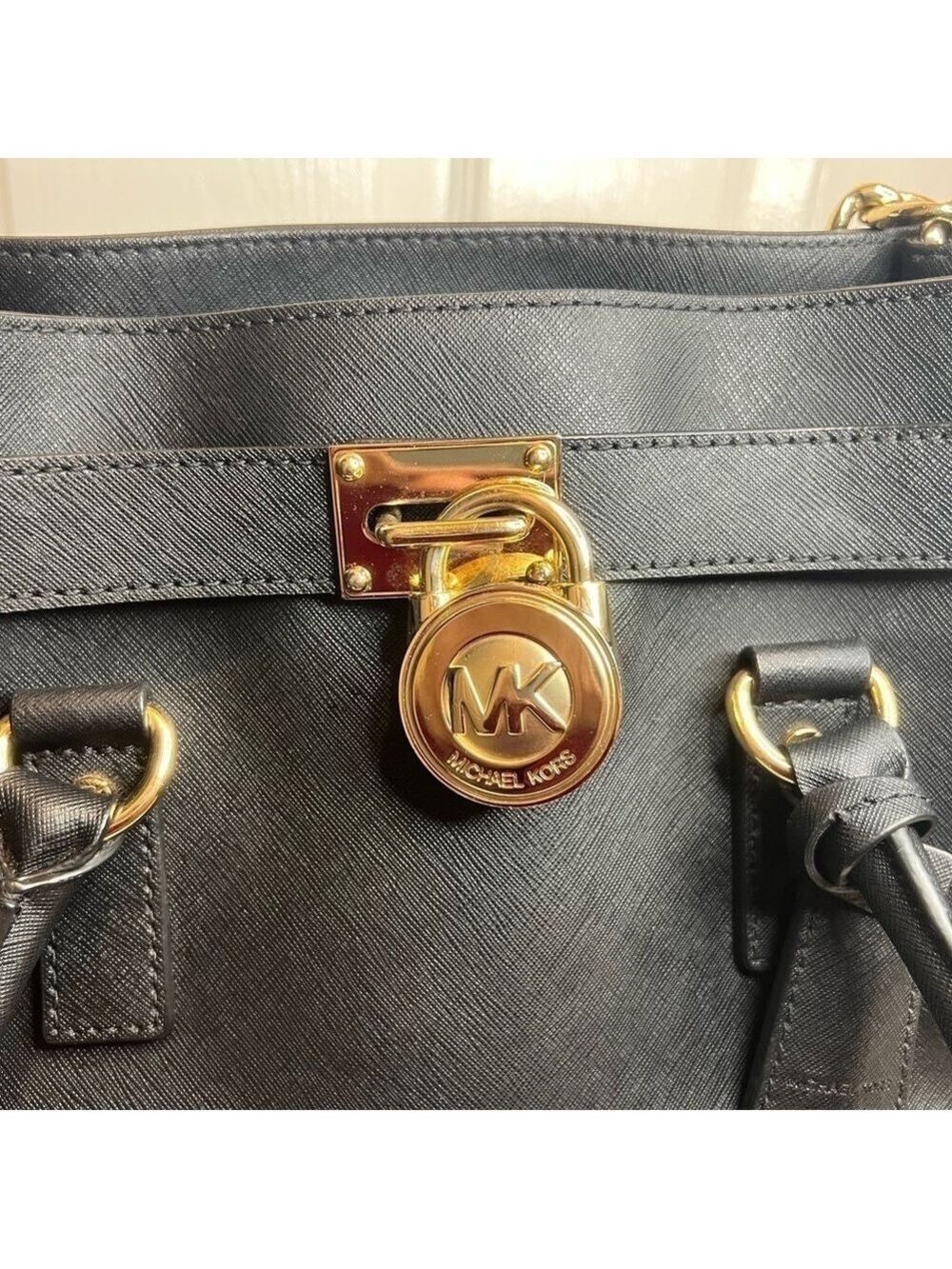MICHAEL KORS HAMILTON LEATHER SATCHEL - Picture 14 of 15